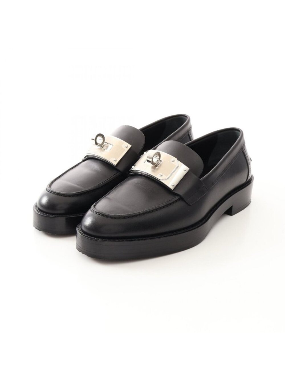 Hermes Loafers Hot Kelly Buckle Leather